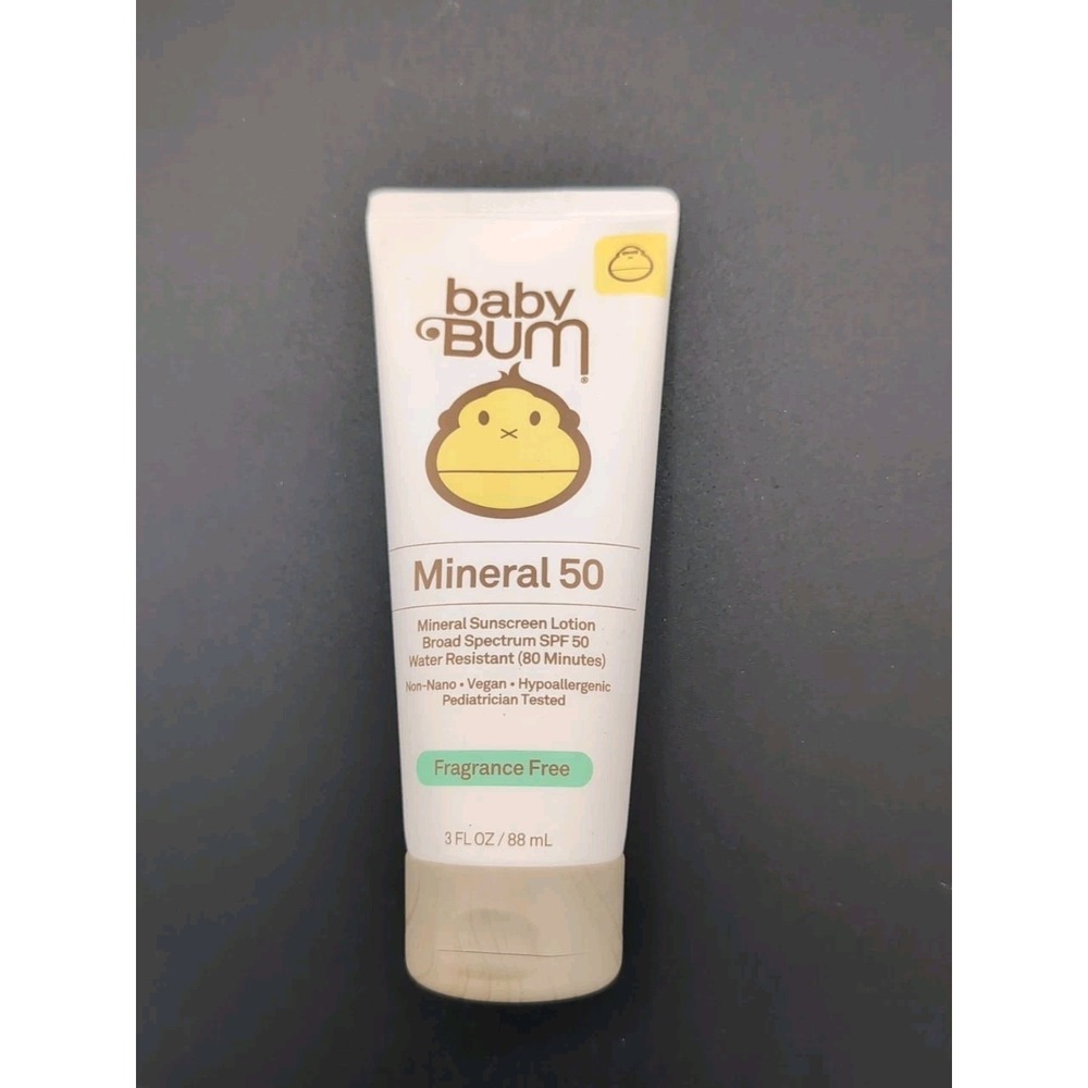 Sun Bum Baby Mineral Sunscreen Lotion Broad Spectrum SPF 50 3oz Exp 04/25 *NEW*